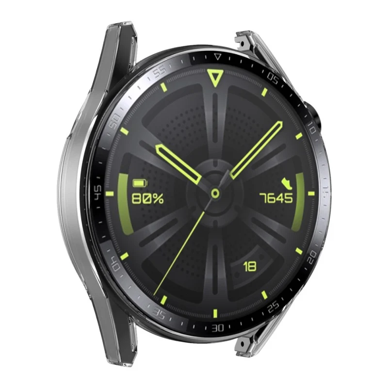 Auffallend Nett Huawei Watch GT 3 (46mm) Hülle mit Displayschutz in Plastik und Gehärtetes Glas