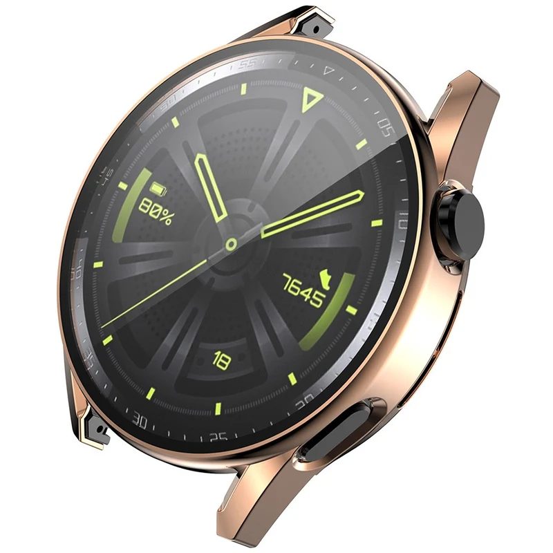Supersauber Huawei Watch GT 3 (46mm) Hülle mit Displayschutz in Plastik und Gehärtetes Glas