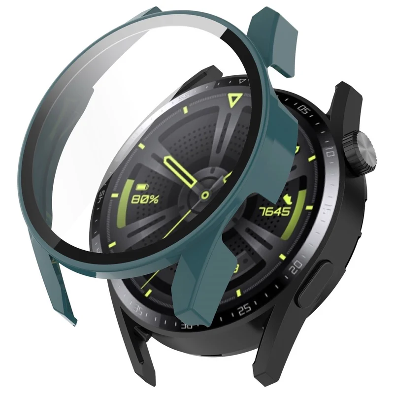 Unglaublich Gut Huawei Watch GT 3 (42mm) Hülle mit Displayschutz in Plastik und Gehärtetes Glas