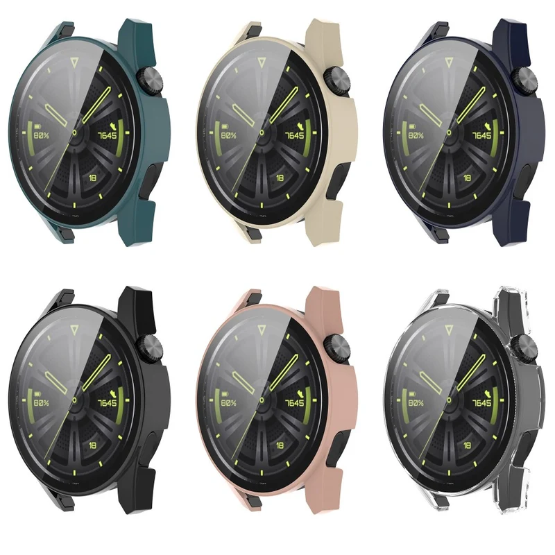 Unglaublich Gut Huawei Watch GT 3 (42mm) Hülle mit Displayschutz in Plastik und Gehärtetes Glas