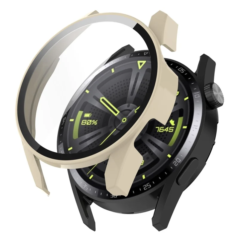 Unglaublich Gut Huawei Watch GT 3 (42mm) Hülle mit Displayschutz in Plastik und Gehärtetes Glas