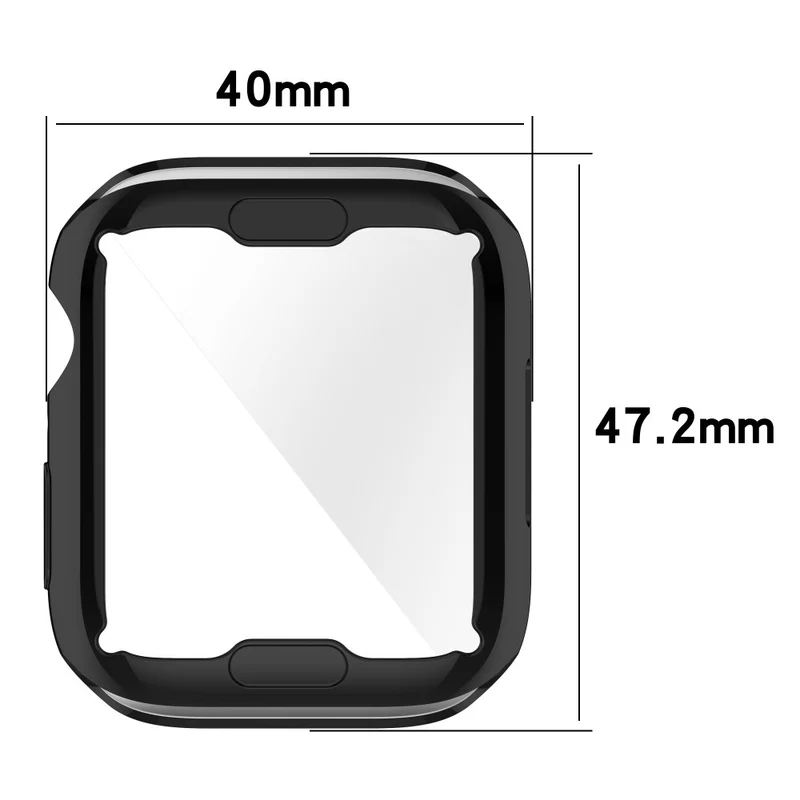 Schützend Apple Watch Series 7 45mm Silikon / TPU Hülle