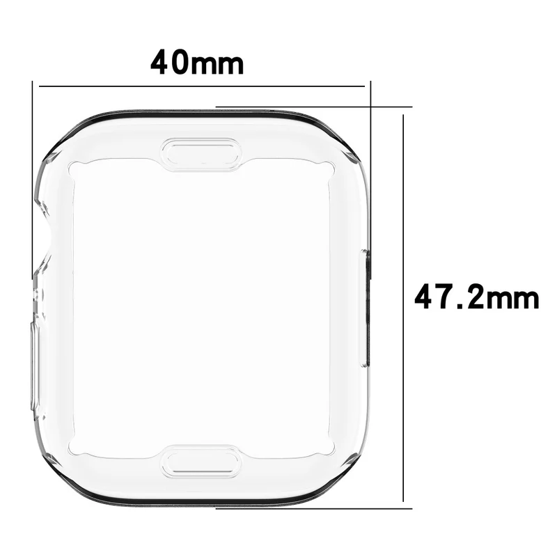 Schützend Apple Watch Series 7 45mm Silikon / TPU Hülle