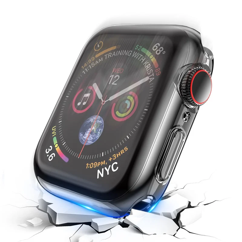 Auffallend Nett Apple Watch Series 7 45mm Silikon / TPU Hülle