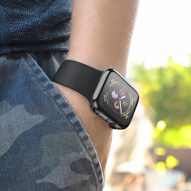 Auffallend Nett Apple Watch Series 7 45mm Silikon / TPU Hülle