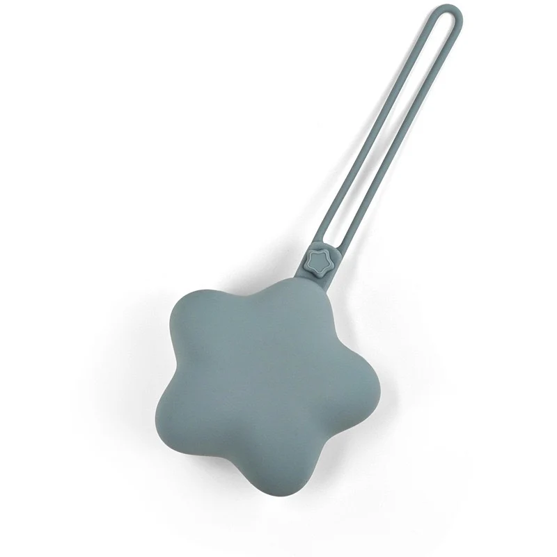 Silicone-Stern-Beißring mit Sicherheitsgurt und Schnellverschlussclip