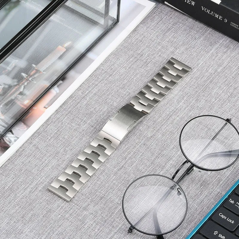 Oppo Watch S Gebürstetes Titanarmband (Flache Schließe) (Silber)