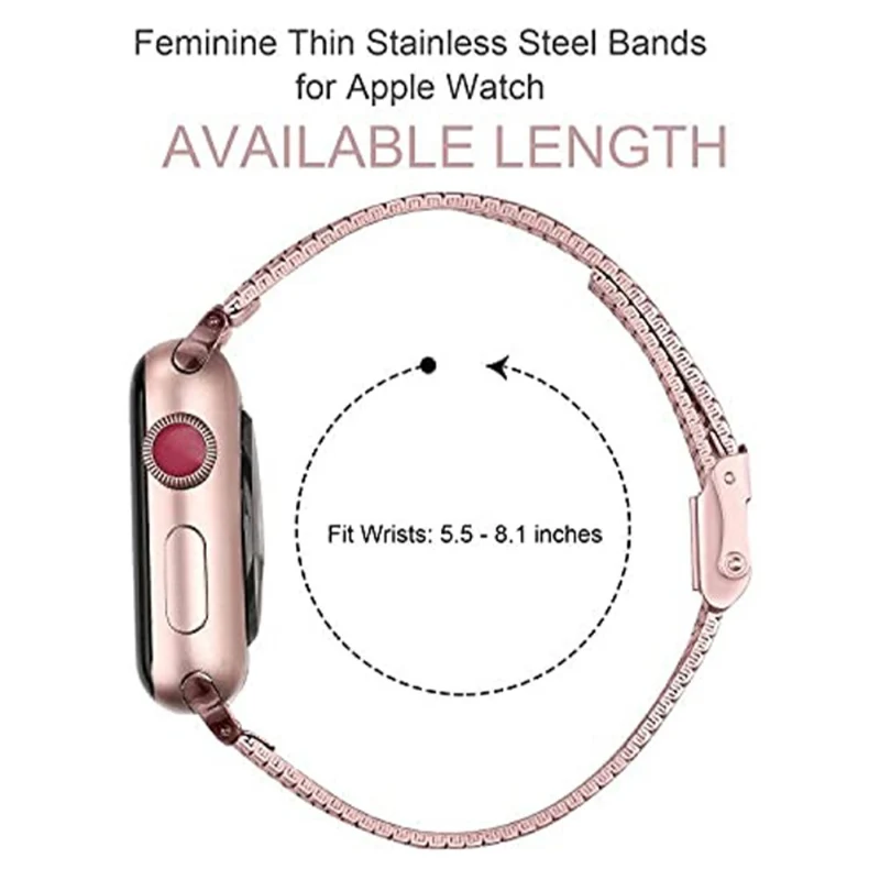 Mega stylisch Apple Watch Series 7 45mm Metall armband