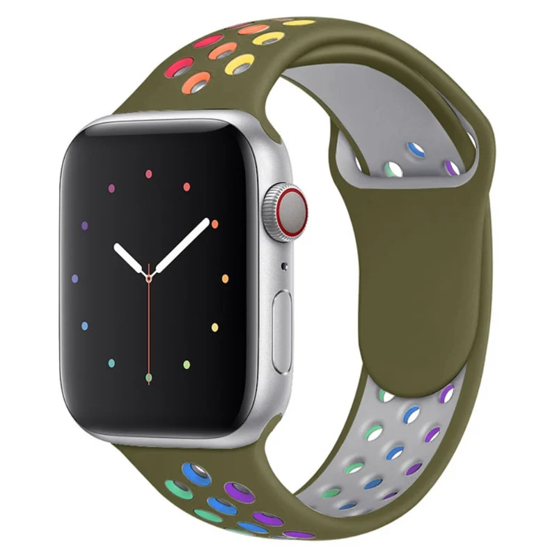 Brillant Apple Watch Series 7 45mm Silikon / TPU armband