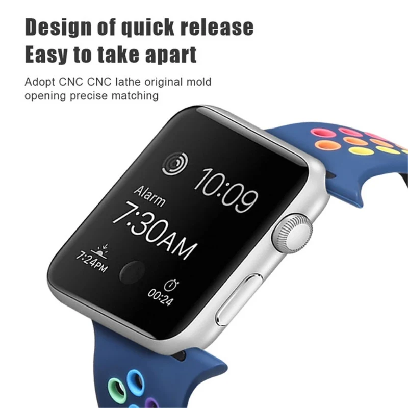 Brillant Apple Watch Series 7 45mm Silikon / TPU armband