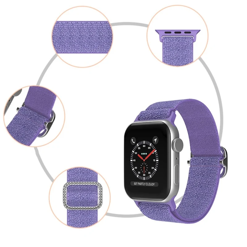 Mega gut Apple Watch Series 7 45mm Textil / Nylon armband