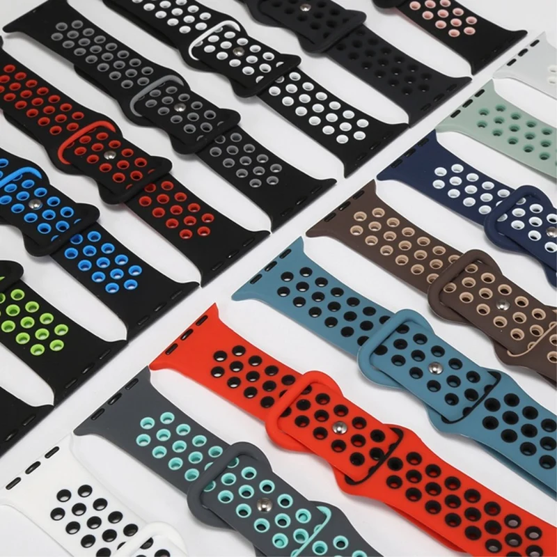 Supersauber Apple Watch Series 7 45mm Silikon / TPU armband
