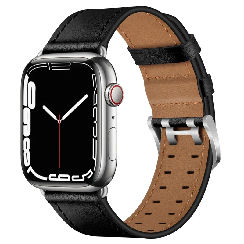 Zeitlos Apple Watch Series 7 45mm Echtes Leder armband