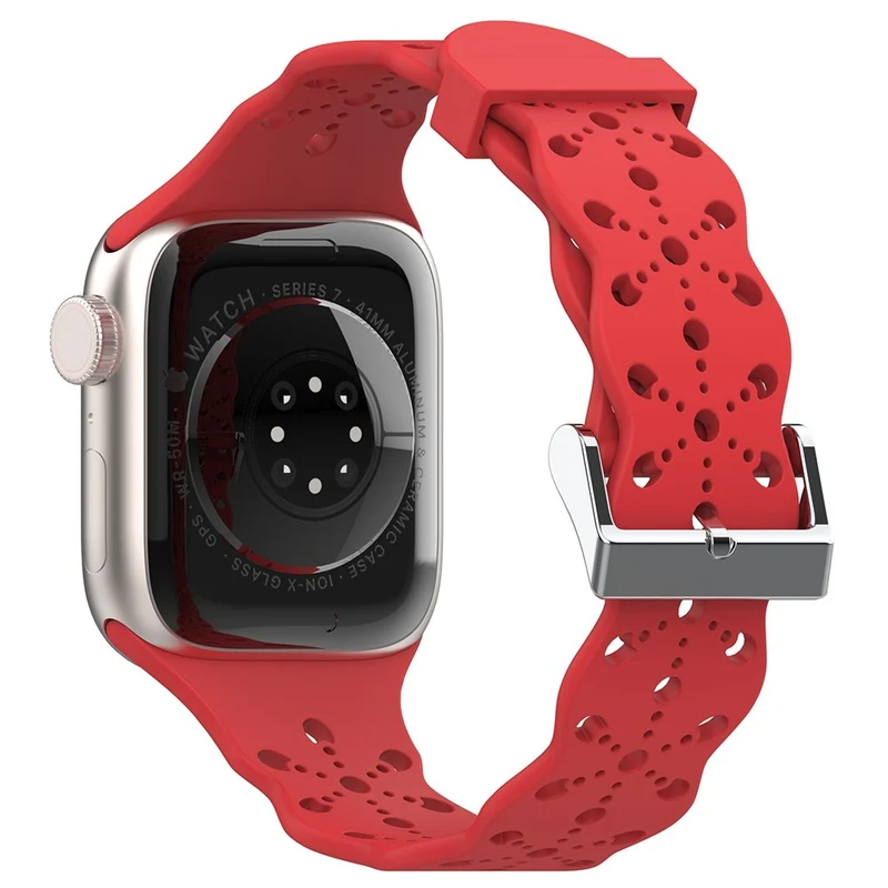 Cool Apple Watch Series 7 45mm Silikon / TPU armband