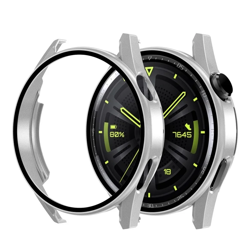 Super Modisch Huawei Watch GT 3 (46mm) Hülle mit Displayschutz in Plastik und Gehärtetes Glas