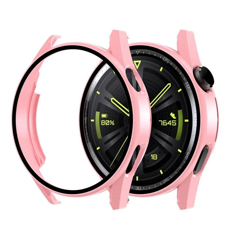 Super Modisch Huawei Watch GT 3 (46mm) Hülle mit Displayschutz in Plastik und Gehärtetes Glas