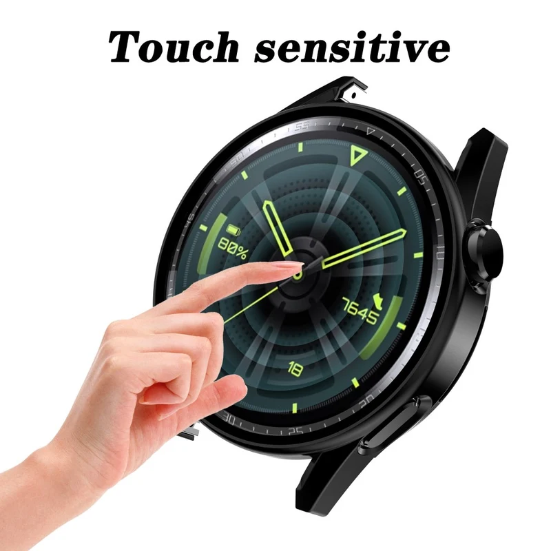 Super Modisch Huawei Watch GT 3 (46mm) Hülle mit Displayschutz in Plastik und Gehärtetes Glas