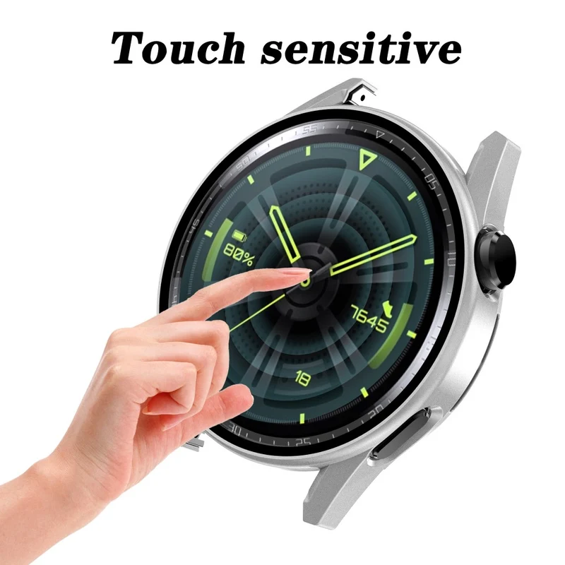 Super Modisch Huawei Watch GT 3 (46mm) Hülle mit Displayschutz in Plastik und Gehärtetes Glas