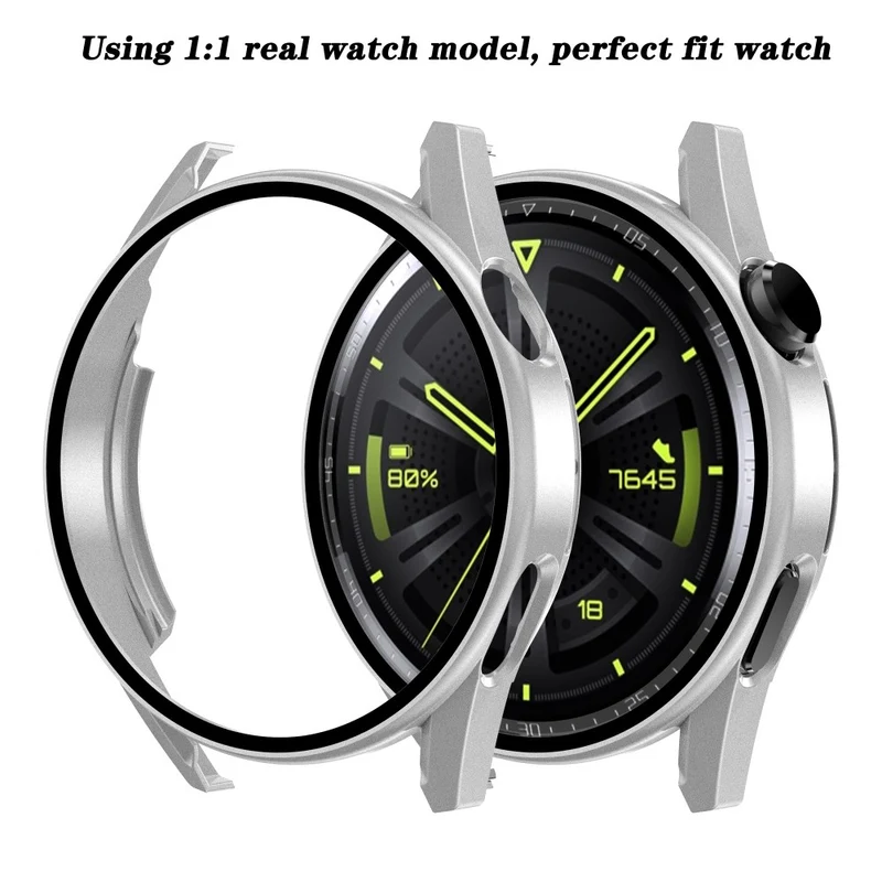 Super Modisch Huawei Watch GT 3 (46mm) Hülle mit Displayschutz in Plastik und Gehärtetes Glas