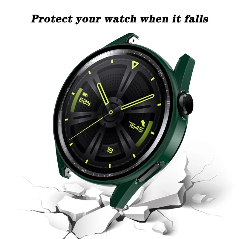 Super Modisch Huawei Watch GT 3 (46mm) Hülle mit Displayschutz in Plastik und Gehärtetes Glas