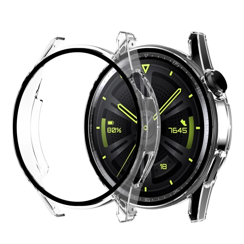Super Schön Huawei Watch GT 3 (42mm) Hülle mit Displayschutz in Plastik und Gehärtetes Glas