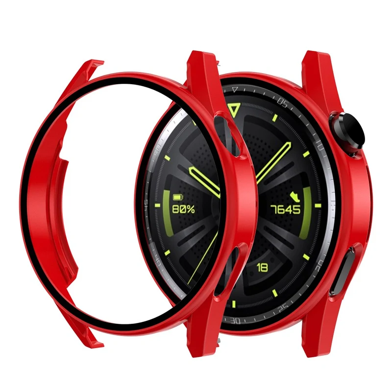 Super Schön Huawei Watch GT 3 (42mm) Hülle mit Displayschutz in Plastik und Gehärtetes Glas