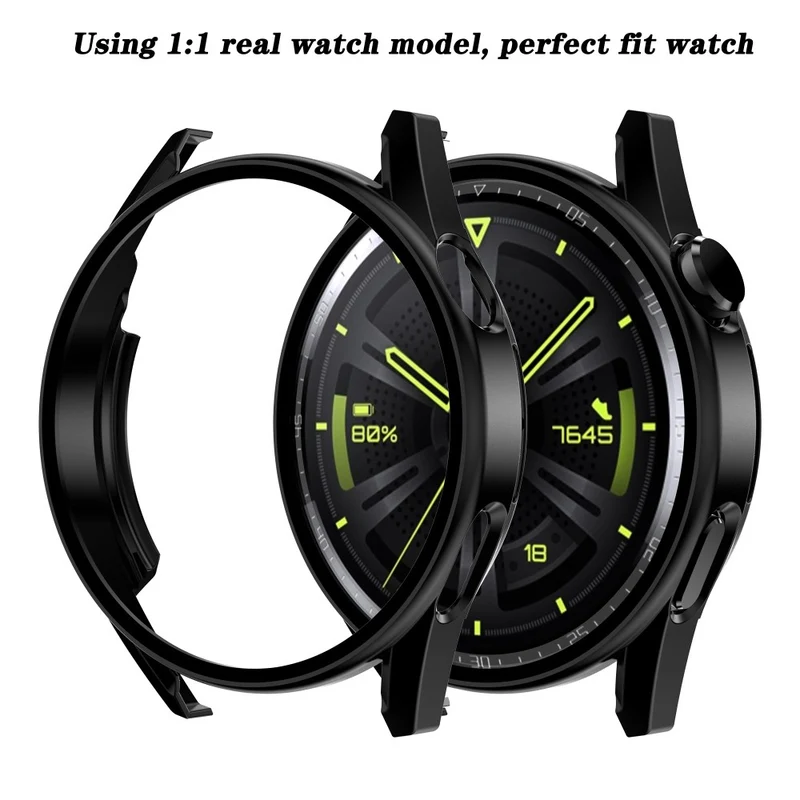 Super Schön Huawei Watch GT 3 (42mm) Hülle mit Displayschutz in Plastik und Gehärtetes Glas