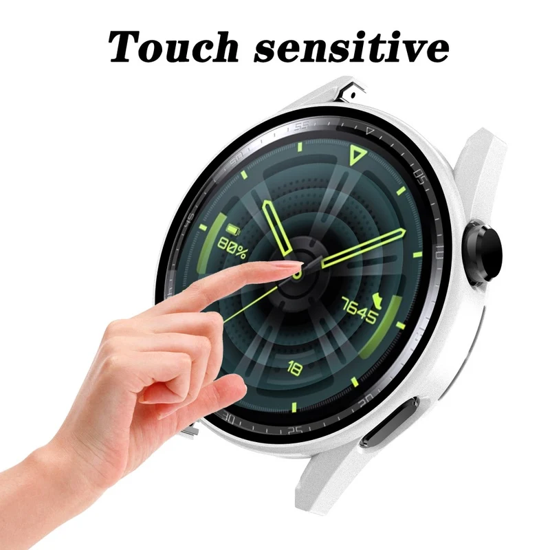 Super Schön Huawei Watch GT 3 (42mm) Hülle mit Displayschutz in Plastik und Gehärtetes Glas