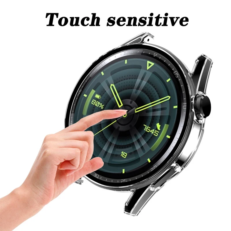 Super Schön Huawei Watch GT 3 (42mm) Hülle mit Displayschutz in Plastik und Gehärtetes Glas
