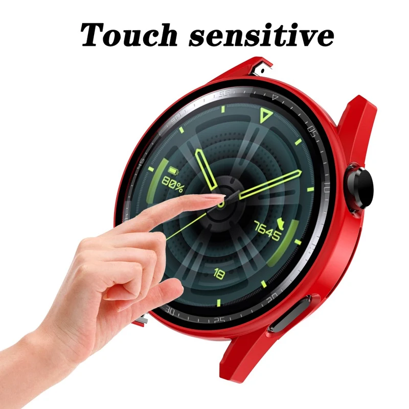 Super Schön Huawei Watch GT 3 (42mm) Hülle mit Displayschutz in Plastik und Gehärtetes Glas