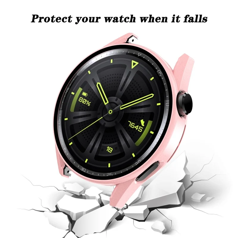 Super Schön Huawei Watch GT 3 (42mm) Hülle mit Displayschutz in Plastik und Gehärtetes Glas