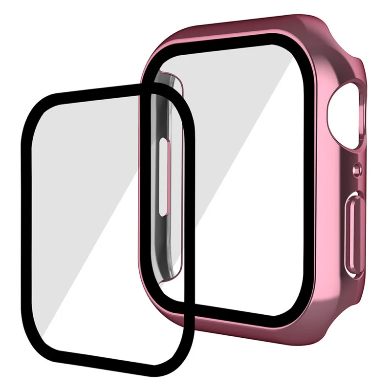 Mega Modisch Apple Watch Series 7 41mm Hülle mit Displayschutz in Plastik und Gehärtetes Glas