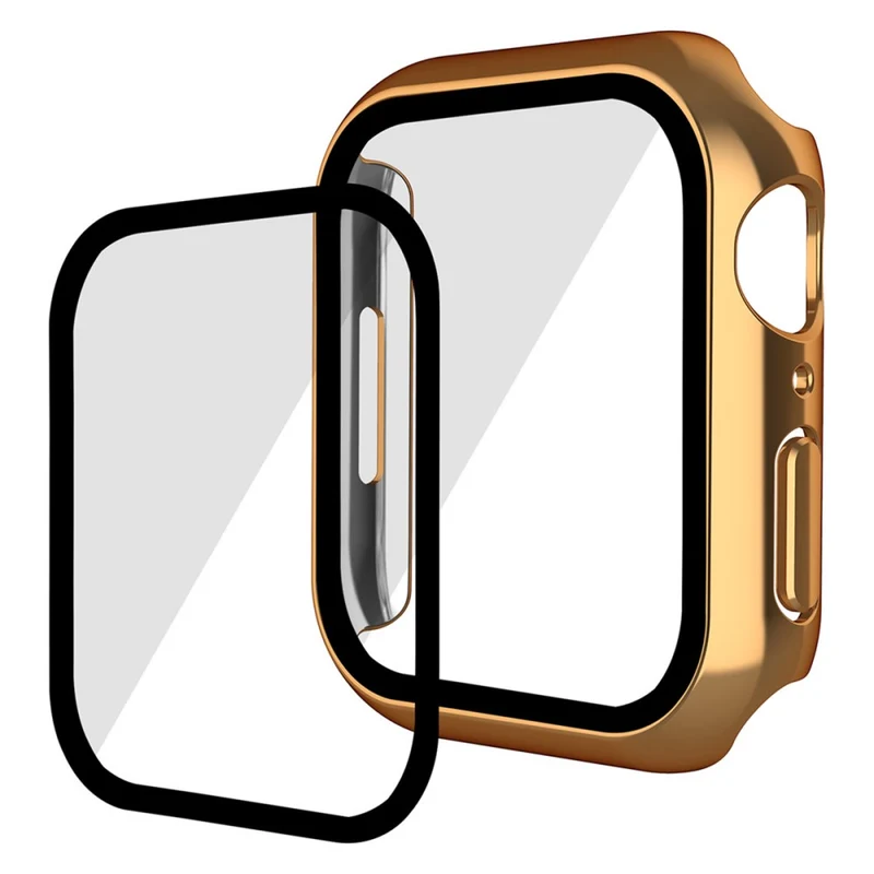 Mega Modisch Apple Watch Series 7 41mm Hülle mit Displayschutz in Plastik und Gehärtetes Glas