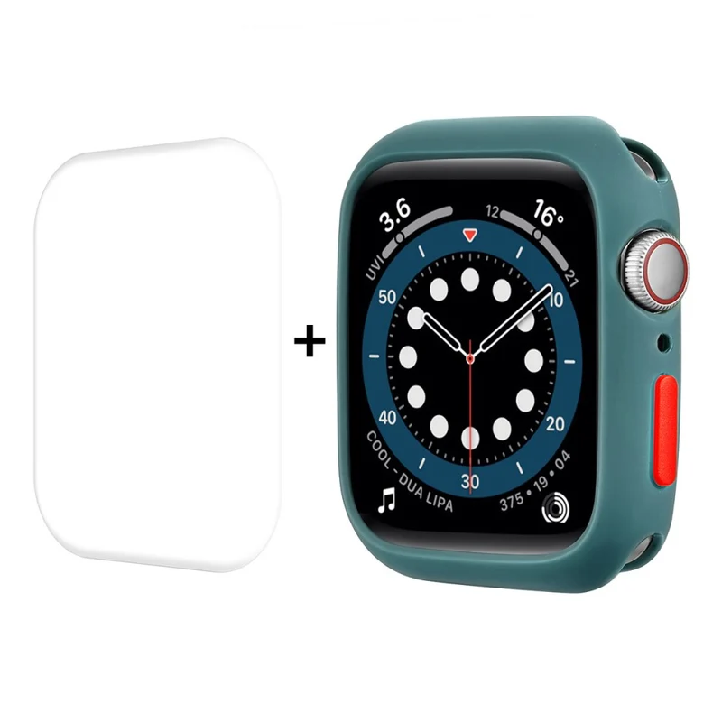 Mega Schön Apple Watch Series 7 41mm Hülle mit Displayschutz in Silikon / TPU