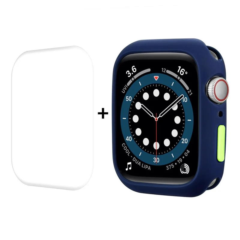 Mega Schön Apple Watch Series 7 41mm Hülle mit Displayschutz in Silikon / TPU