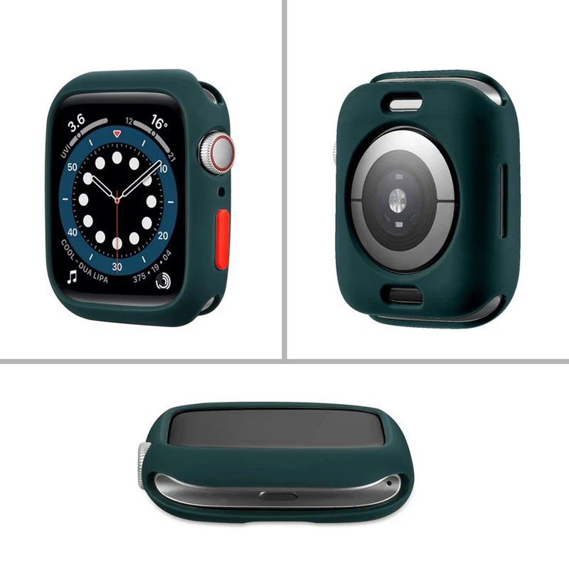 Mega Schön Apple Watch Series 7 41mm Hülle mit Displayschutz in Silikon / TPU