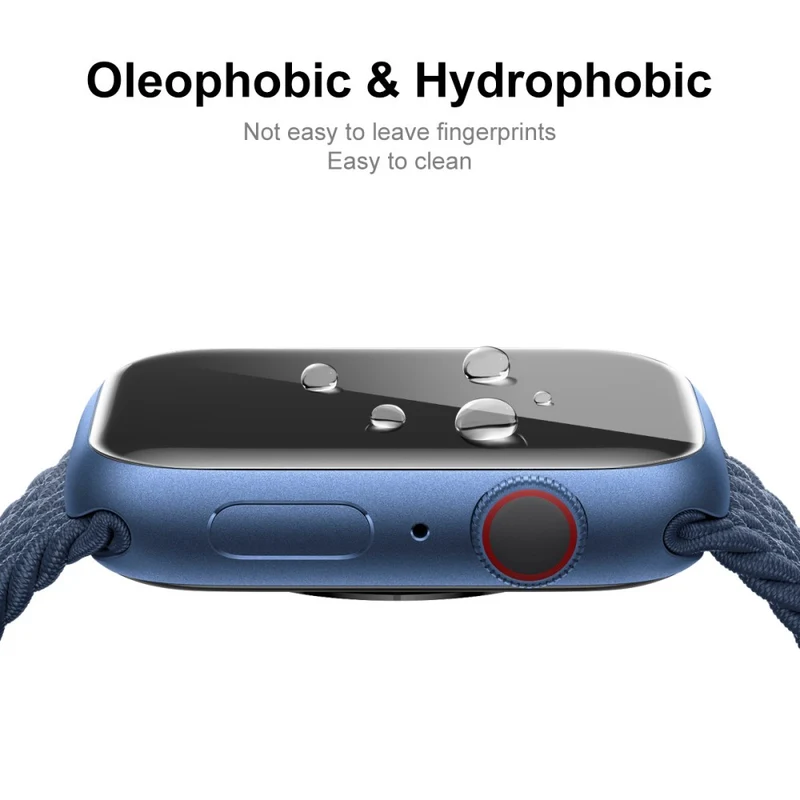 Mega Stylisch Apple Watch Series 7 45mm Hülle mit Displayschutz in Silikon / TPU