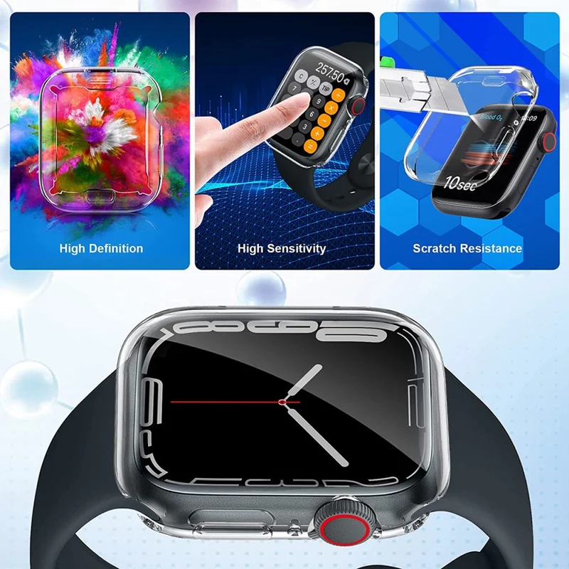 Mega Gut Apple Watch Series 7 45mm Silikon / TPU Hülle