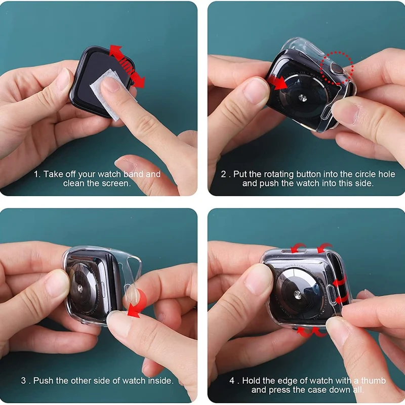 Schön Apple Watch Series 7 41mm Silikon / TPU Hülle