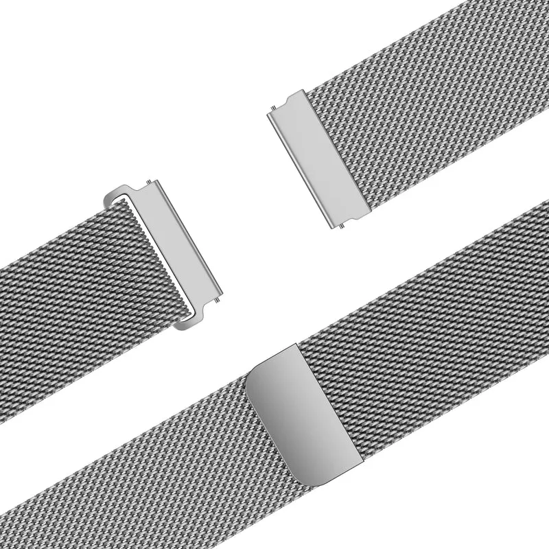 Bandz Oppo Watch S Milanese Armband 'Easy Fit' (Silber)