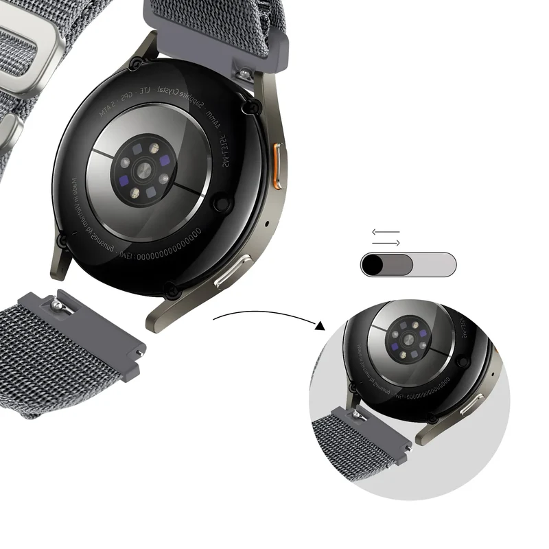 Bandz Oppo Watch S Alpine Armband (Grau)