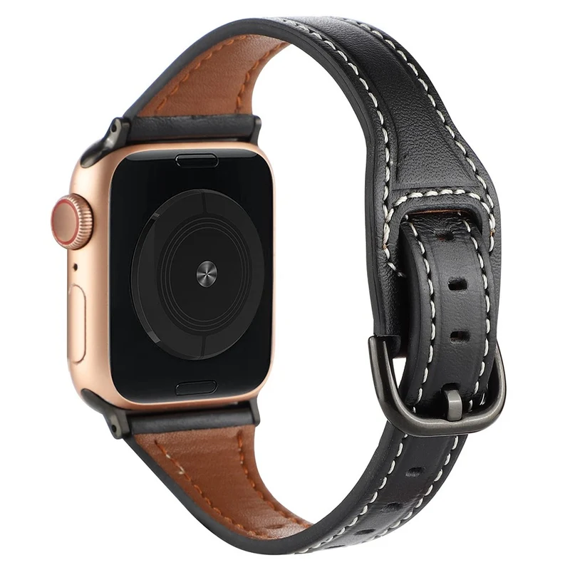 Sehr gepflegt Universell Apple Echtes Leder armband