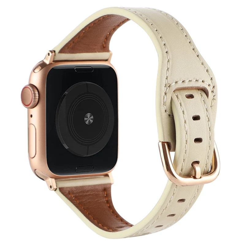 Sehr gepflegt Universell Apple Echtes Leder armband