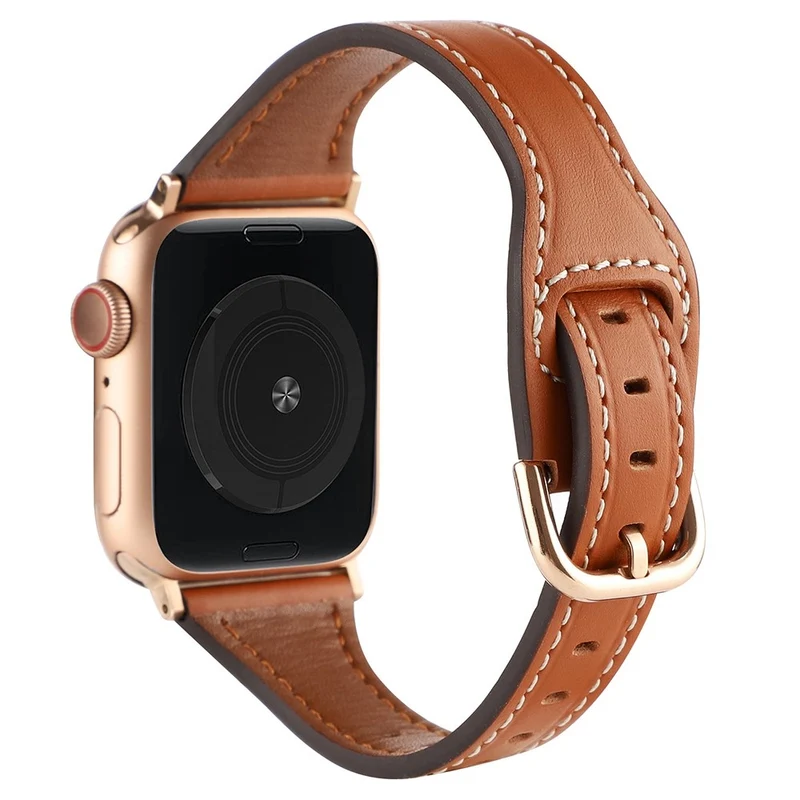 Sehr gepflegt Universell Apple Echtes Leder armband