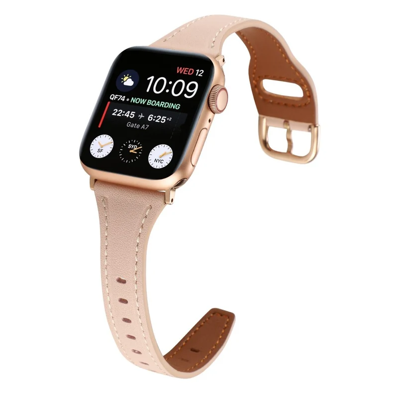 Sehr gepflegt Universell Apple Echtes Leder armband