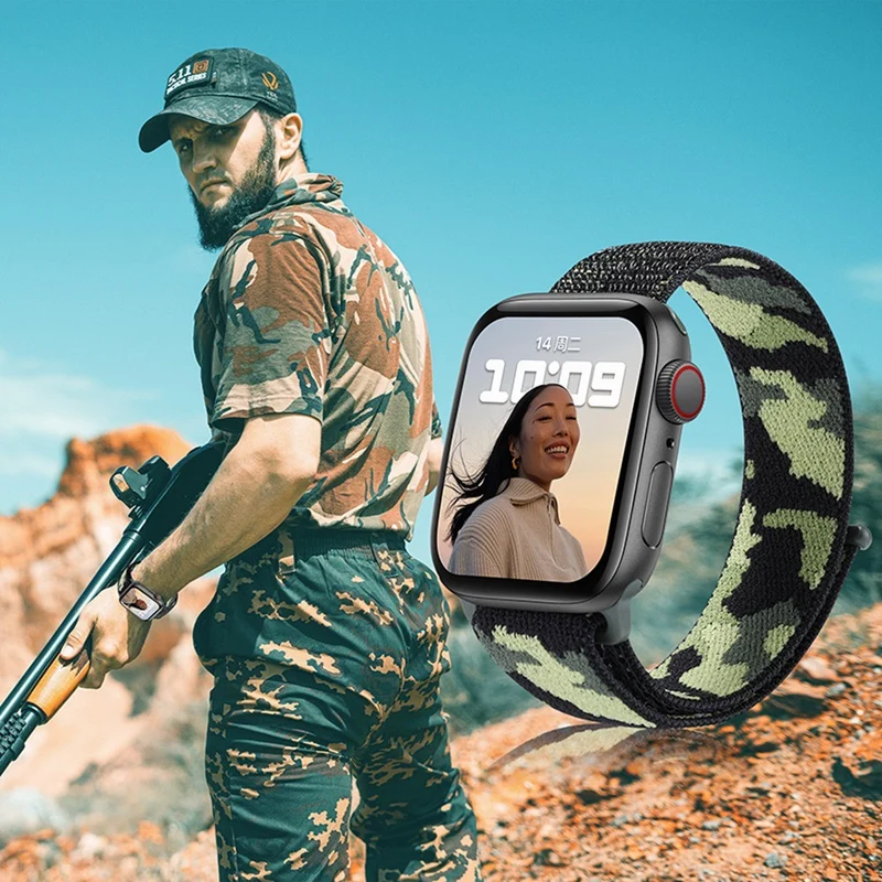 Auffallend stilvoll Universell Apple Textil / Nylon armband