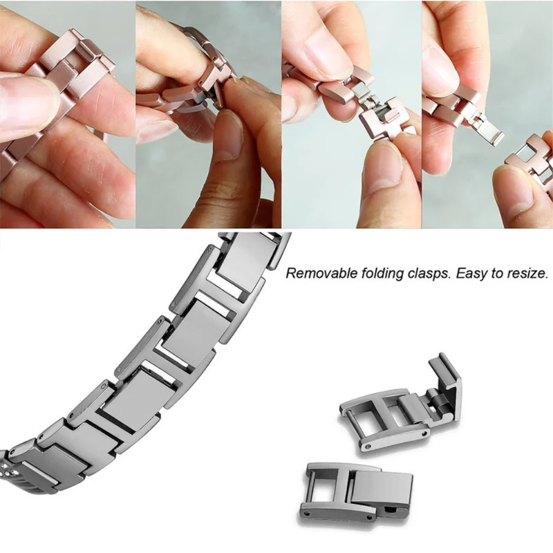 Mega cool Universell Apple Metall und Strass armband