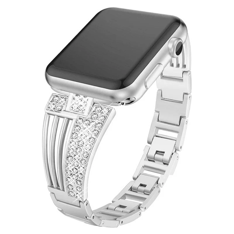 Mega cool Universell Apple Metall und Strass armband