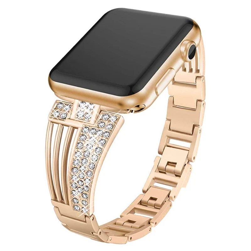 Mega cool Universell Apple Metall und Strass armband
