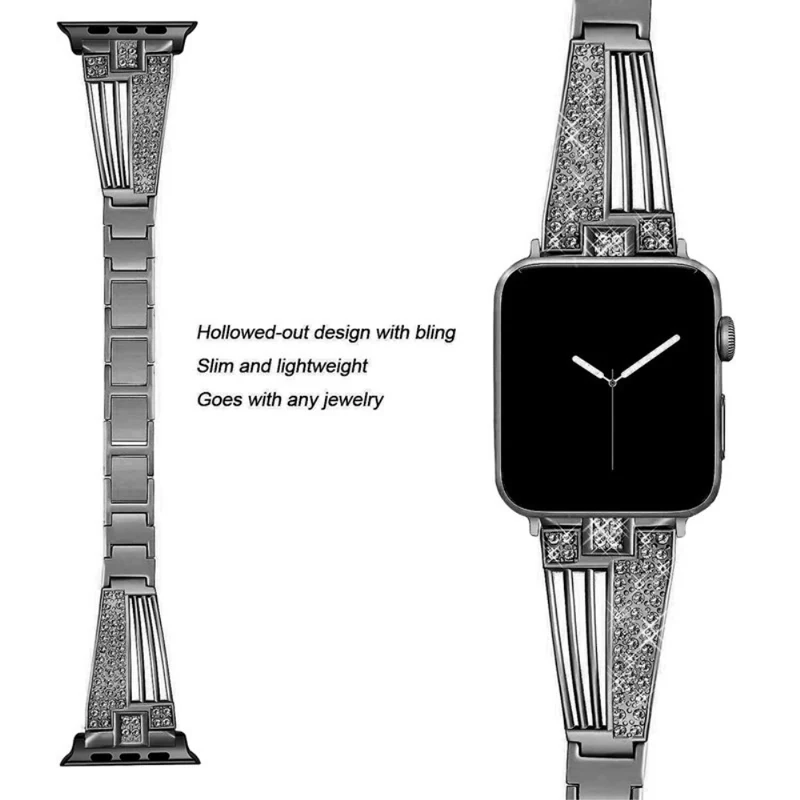 Mega cool Universell Apple Metall und Strass armband